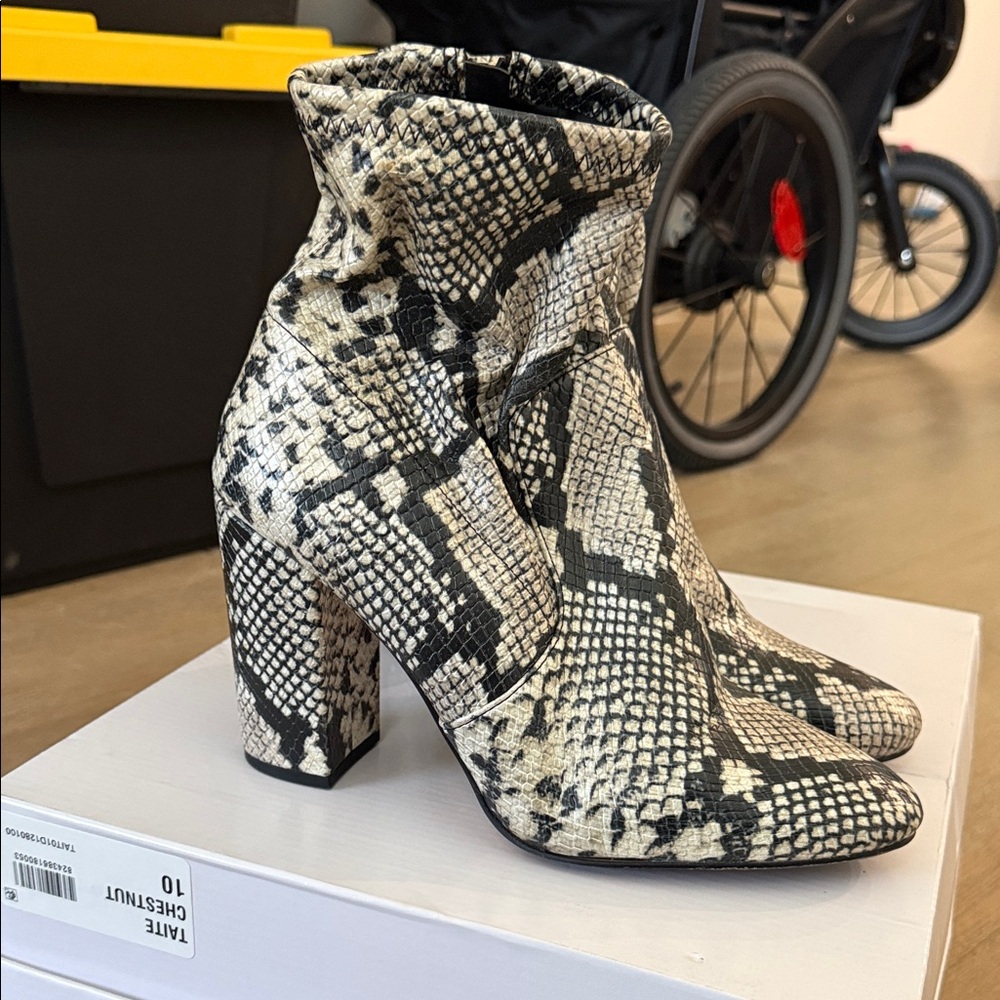 Aldo Snakeskin Ankle Boots